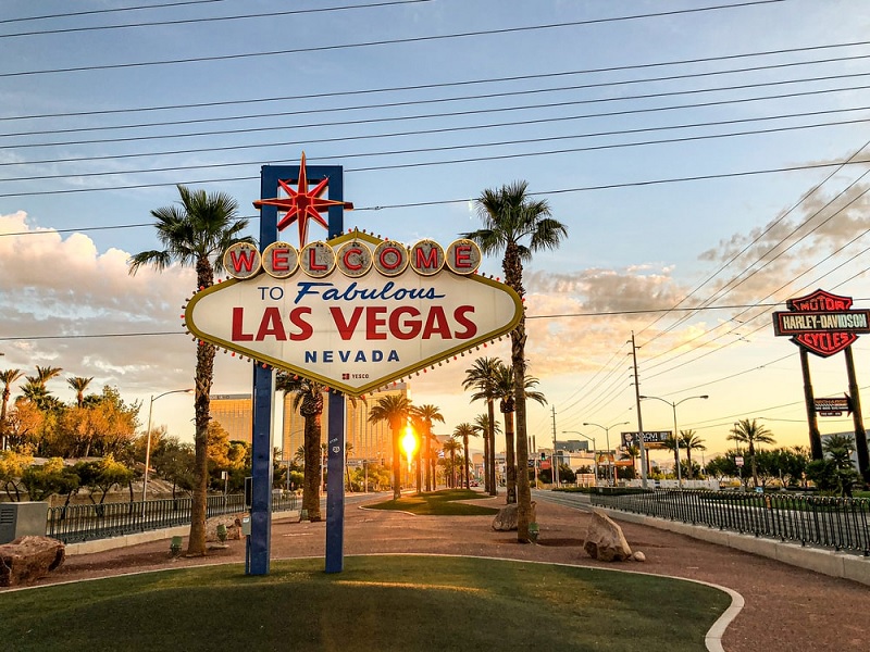 Placa "Welcome to Fabulous Vegas" em Las Vegas