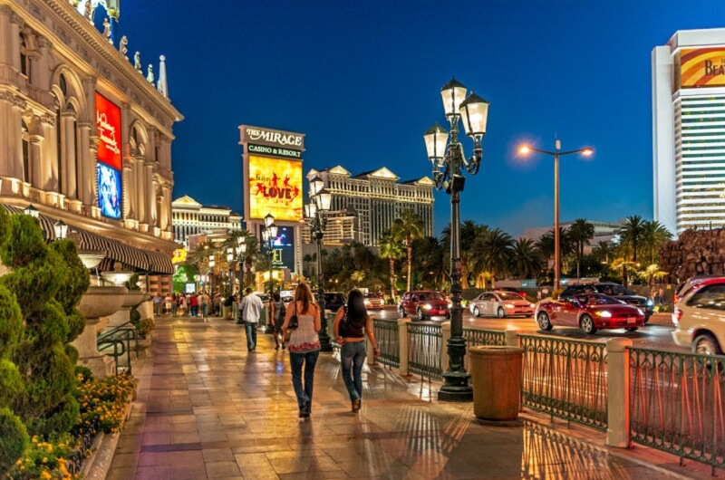 Avenida Strip em Las Vegas
