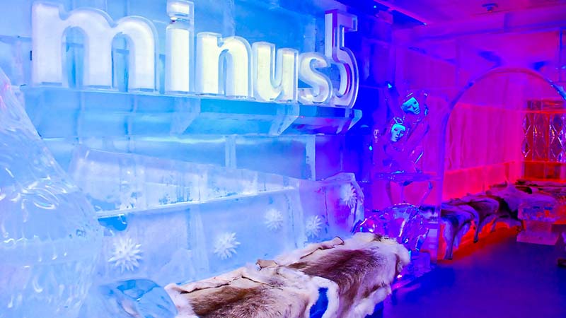 Bar de gelo Minus 5º em Las Vegas