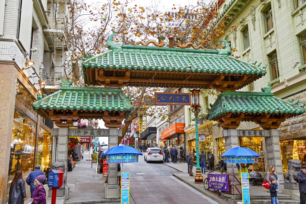 Chinatown em San Francisco na Califórnia