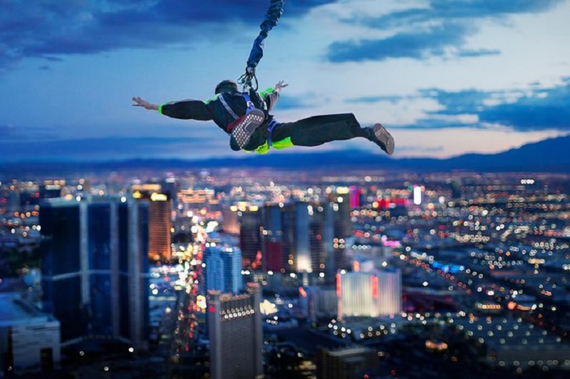 SkyJump no Stratosphere em Las Vegas