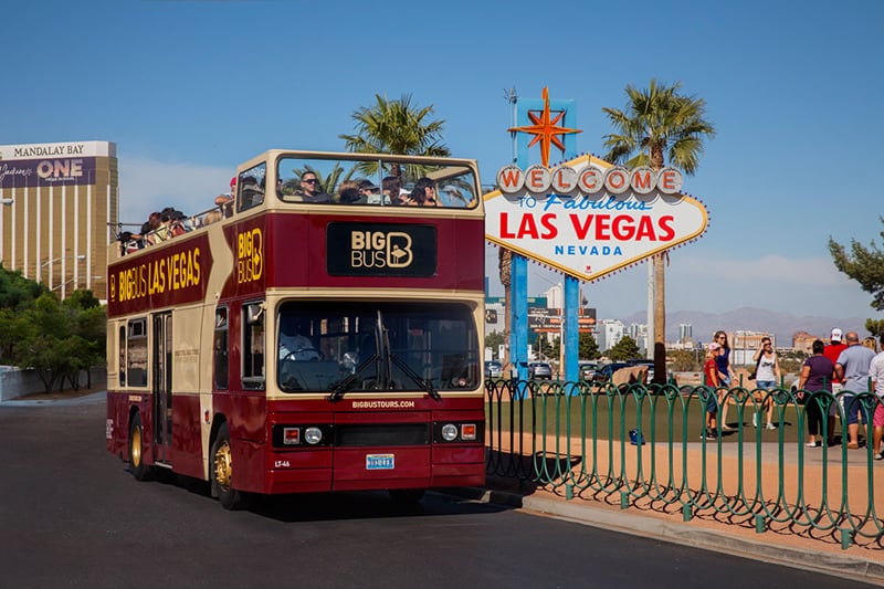 Ônibus turístico em Las Vegas