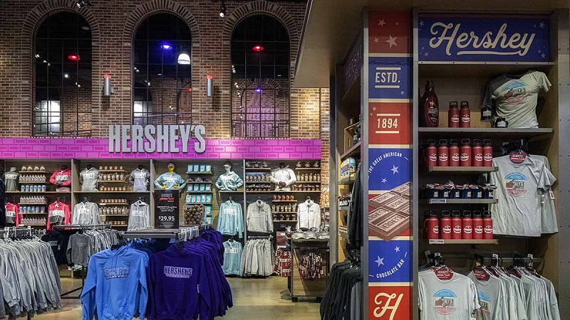 Marca Hershey´s no Mundo do Chocolate Hershey's em Las Vegas
