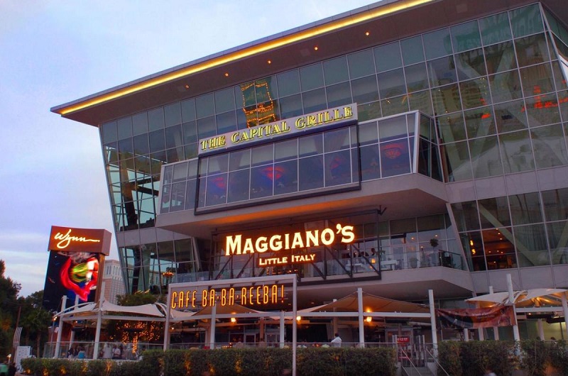 Fachada do Maggiano’s Little Italy em Las Vegas