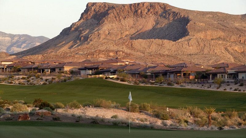 Campo de golfe no bairro Summerlin em Las Vegas