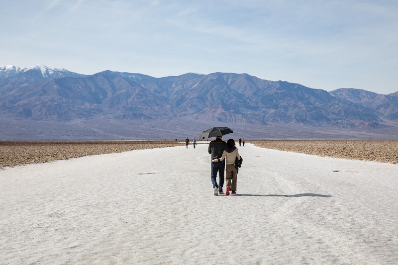 Inverno no Death Valley perto de Las Vegas
