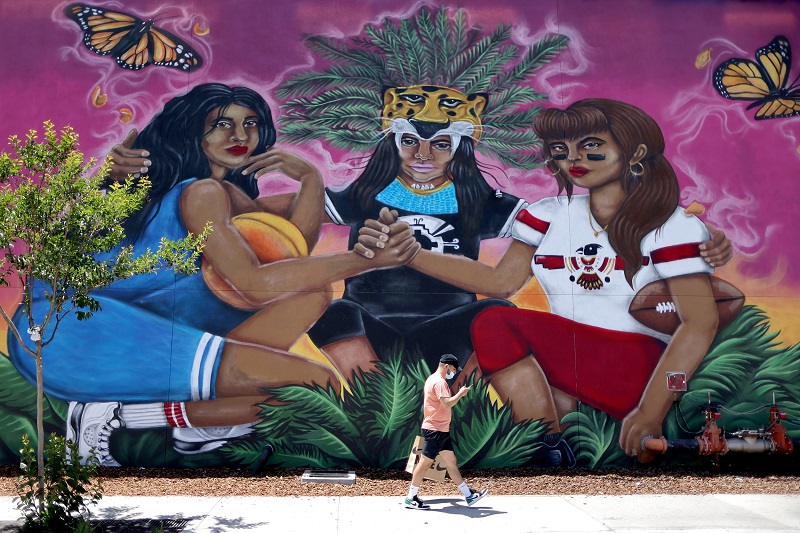 Mural da cultura mexicana em Las Vegas