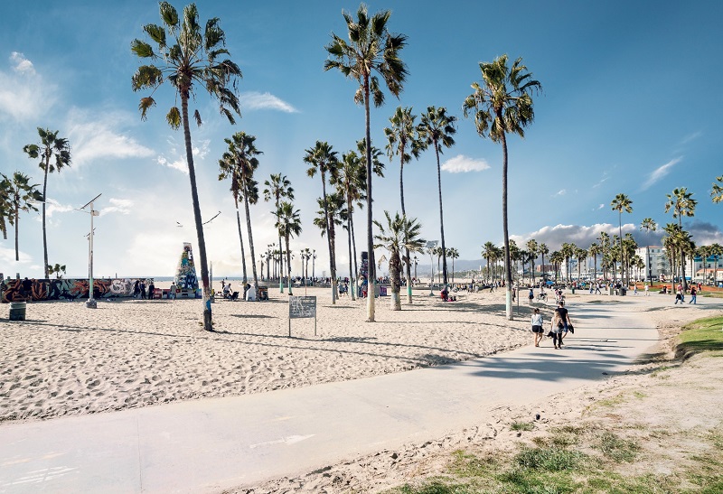 Praia Venice Beach em Los Angeles