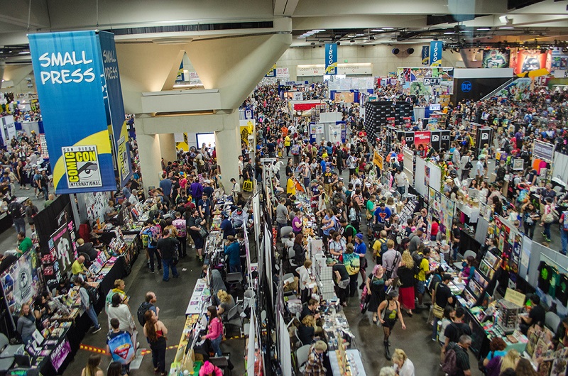 Pessoas lotando a Comic Con em San Diego