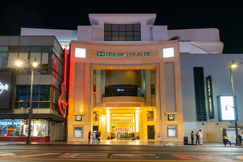 Fachada do teatro Dolby Theatre em Los Angeles
