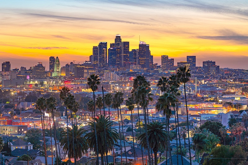 Região de Hollywood em Los Angeles