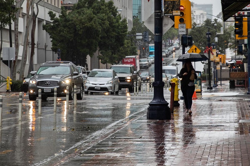 Dia chuvoso em San Francisco