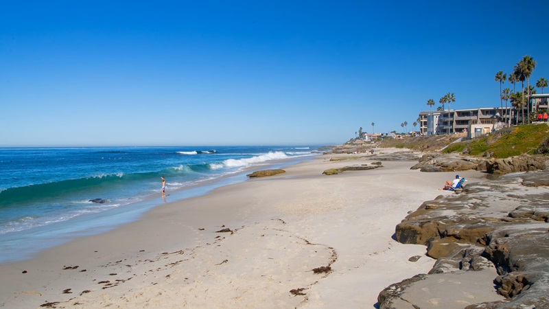 Praia Windansea Beach em San Diego